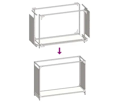 Küttepuude Rest, Must, 90X28X65 cm Külmvaltsitud Teras