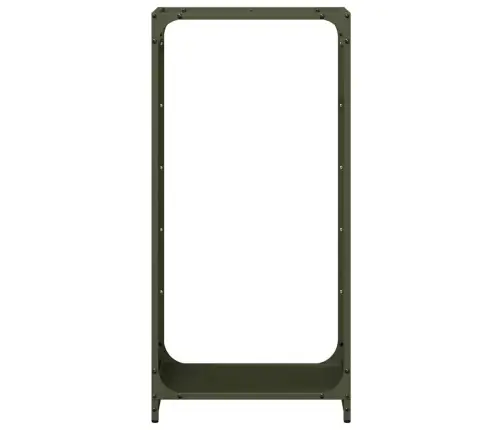 Malkas Plaukts, Olīvu Zaļa 44X28X90 Cm Auksti Velmēts Tērauds Vidaxl