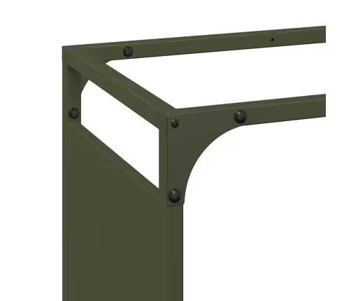 Malkas Plaukts, Olīvu Zaļa 44X28X90 Cm Auksti Velmēts Tērauds Vidaxl