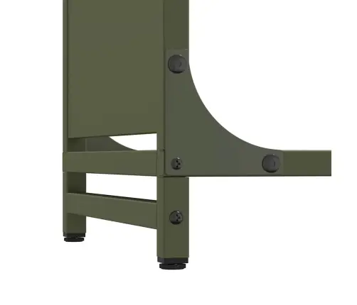 Malkas Plaukts, Olīvu Zaļa 44X28X90 Cm Auksti Velmēts Tērauds Vidaxl