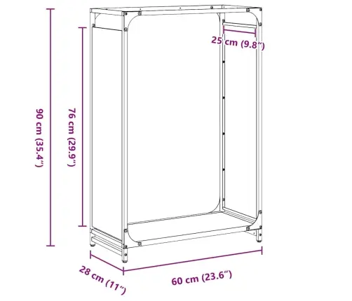 Küttepuurest Valge 60X28X90 Cm Külmvaltsitud Teras