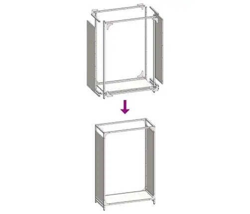 Malkinė Lentyna, 60X28X90 cm Šaltai Valcuotas Plienas