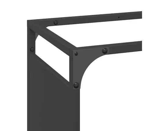 Malkinė Lentyna, Juodos, 90X28X90 cm Šaltai Valcuotas Plienas