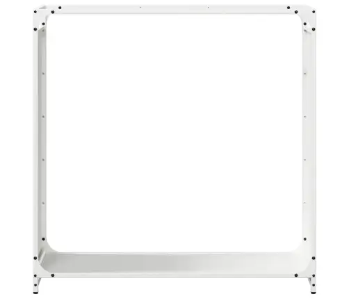 Malkas Plaukts, Balta, 90X28X90 Cm, Auksti Velmēts Tērauds Vidaxl