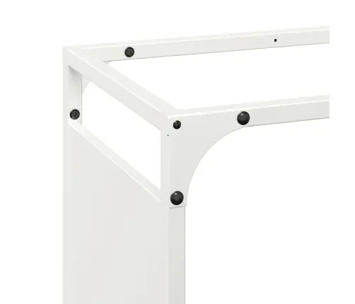 Malkas Plaukts, Balta, 90X28X90 Cm, Auksti Velmēts Tērauds Vidaxl