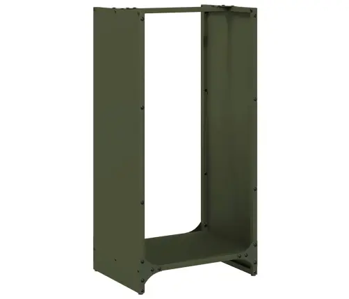 Malkas Plaukts, Olīvu Zaļa 40X30X80 Cm Auksti Velmēts Tērauds Vidaxl