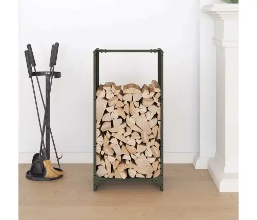 Malkas Plaukts, Olīvu Zaļa 40X30X80 Cm Auksti Velmēts Tērauds Vidaxl