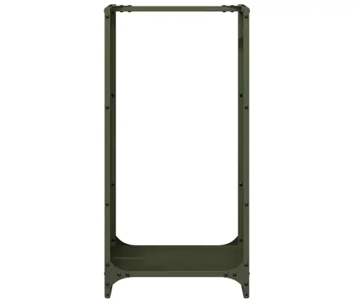 Malkas Plaukts, Olīvu Zaļa 40X30X80 Cm Auksti Velmēts Tērauds Vidaxl