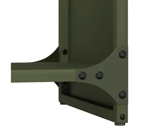 Malkas Plaukts, Olīvu Zaļa 40X30X80 Cm Auksti Velmēts Tērauds Vidaxl