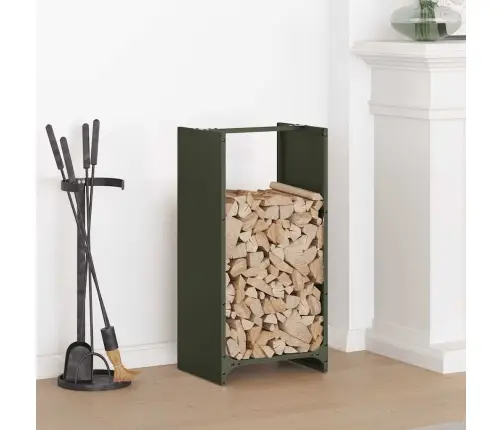 Malkas Plaukts, Olīvu Zaļa 40X30X80 Cm Auksti Velmēts Tērauds Vidaxl