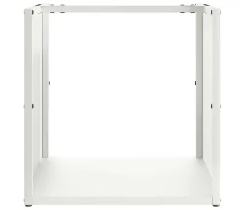 Küttepuude Rest, Valge, 40X40X40 cm Külmvaltsitud Teras