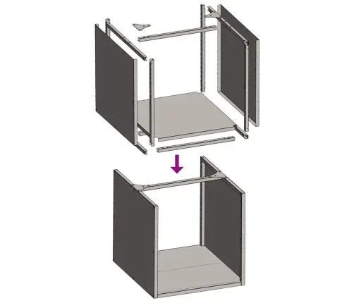 Küttepuude Rest, Valge, 40X40X40 cm Külmvaltsitud Teras