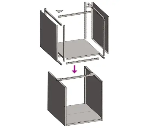 Küttepuude Rest, 40X40X40 cm Roostevaba Teras
