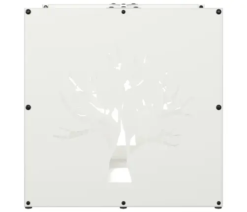 Küttepuude Rest, Valge, 40X40X40 cm Külmvaltsitud Teras