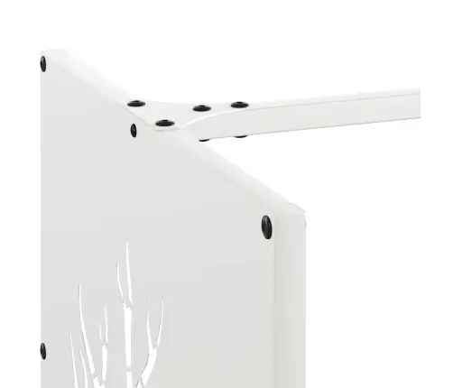 Küttepuude Rest, Valge, 40X40X40 cm Külmvaltsitud Teras