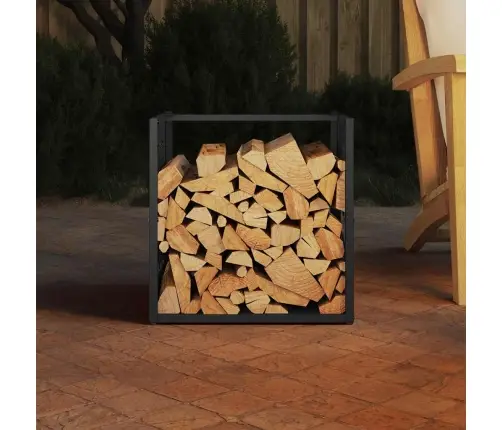 Stovas Malkoms, Juodos, 40X40X40 cm Šaltai Valcuotas Plienas