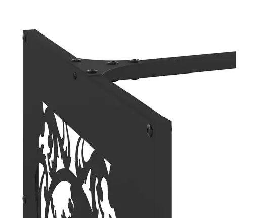 Stovas Malkoms, Juodos, 40X40X40 cm Šaltai Valcuotas Plienas