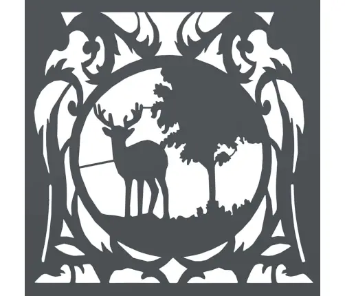 Malkas Plaukts, Antracīts 40X40X40 Cm, Auksti Velmēts Tērauds Vidaxl