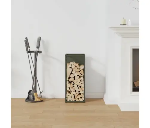 Malkas Plaukts Olive Green 25X25X60 Cm Auksti Velmēts Tērauds Vidaxl