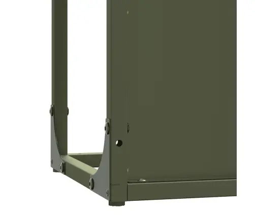 Küttepuurest Oliivroheline 25X25X100 Cm Külmvaltsitud Teras