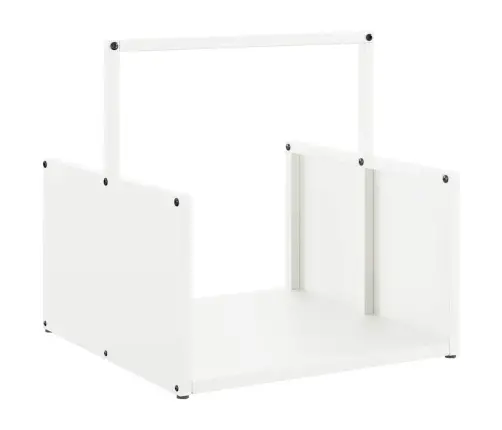 Malkas Plaukts, Balta, 40X40X40 Cm, Auksti Velmēts Tērauds Vidaxl