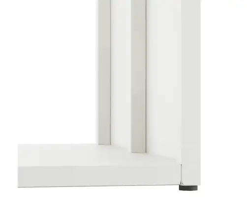 Malkas Plaukts, Balta, 40X40X40 Cm, Auksti Velmēts Tērauds Vidaxl