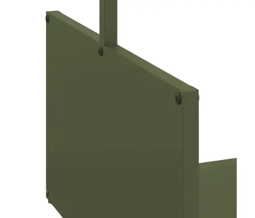 Malkas Plaukts, Olīvu Zaļa 40X40X40 Cm Auksti Velmēts Tērauds Vidaxl