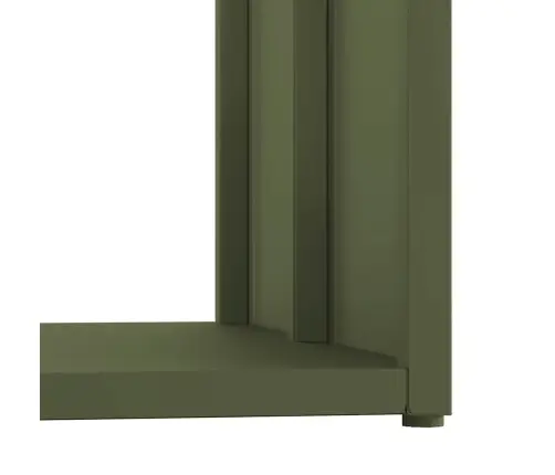 Malkas Plaukts, Olīvu Zaļa 40X40X40 Cm Auksti Velmēts Tērauds Vidaxl