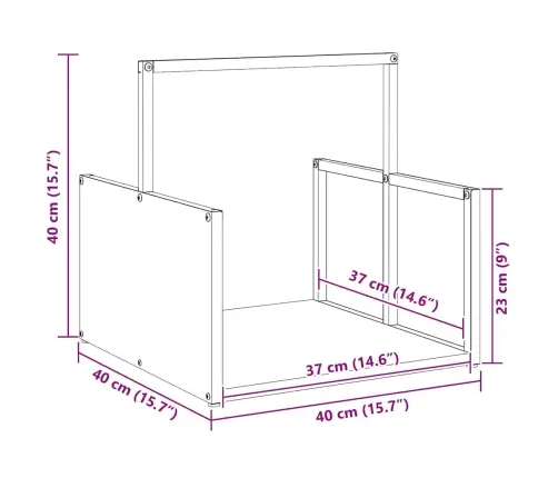 Malkas Plaukts, Olīvu Zaļa 40X40X40 Cm Auksti Velmēts Tērauds Vidaxl