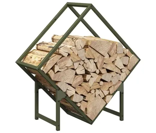 Küttepuurest Oliivroheline 60X25X60 Cm Külmvaltsitud Teras