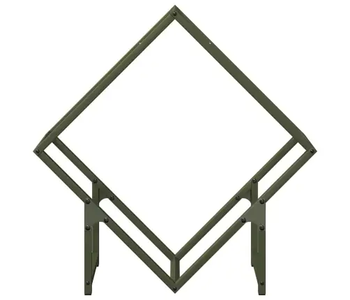 Küttepuurest Oliivroheline 60X25X60 Cm Külmvaltsitud Teras