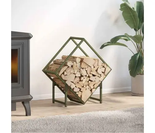 Küttepuurest Oliivroheline 60X25X60 Cm Külmvaltsitud Teras