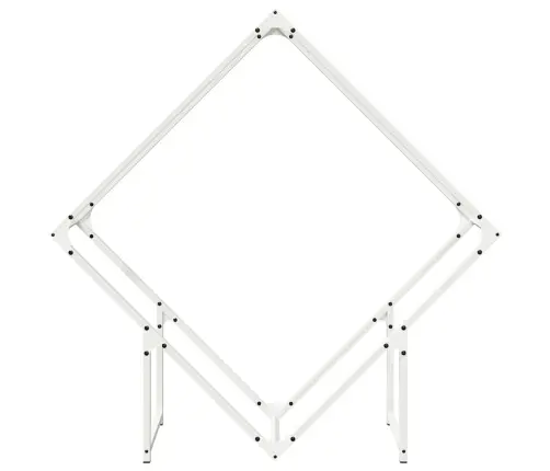 Malkas Plaukts Balts 100X25X100 Cm Auksti Velmēts Tērauds Vidaxl