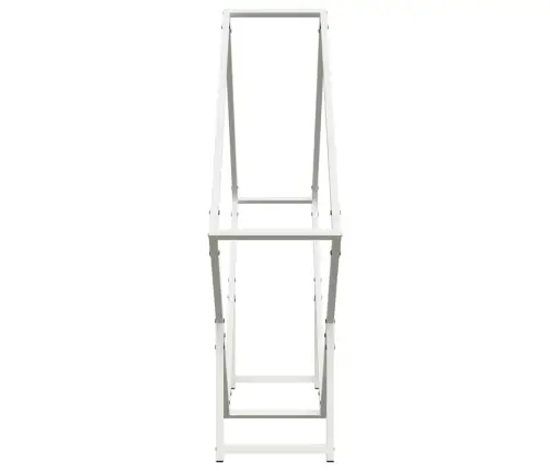 Malkas Plaukts Balts 100X25X100 Cm Auksti Velmēts Tērauds Vidaxl