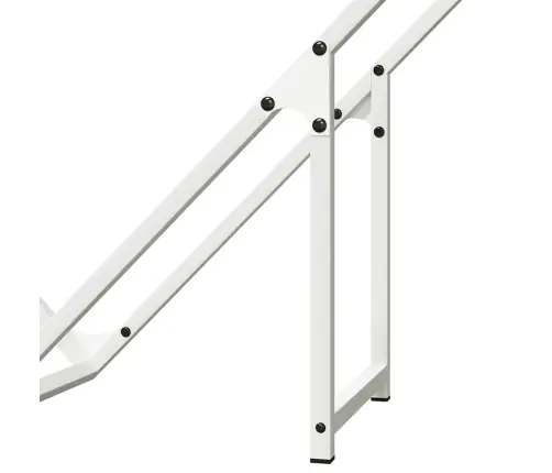 Malkas Plaukts Balts 100X25X100 Cm Auksti Velmēts Tērauds Vidaxl