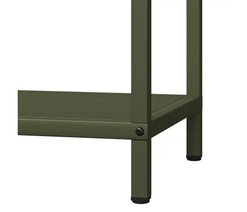 Malkas Plaukts, Olīvu Zaļa 40X25X60 Cm Auksti Velmēts Tērauds Vidaxl
