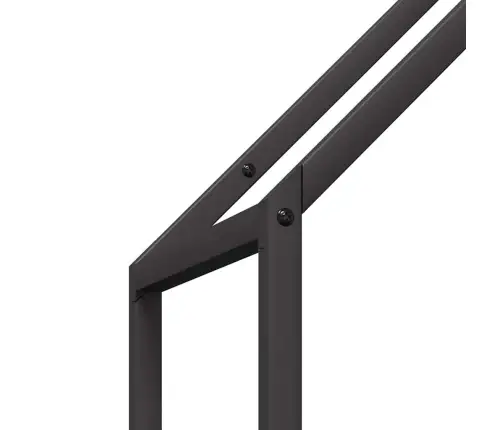 Malkas Plaukts Melns 40X25X120 Cm Auksti Velmēts Tērauds Vidaxl