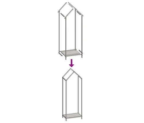 Küttepuurest Antratsiit 40X25X120 Cm Külmvaltsitud Teras