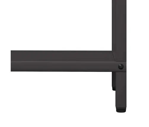 Malkas Plaukts Melns 60X25X60 Cm Auksti Velmēts Tērauds Vidaxl