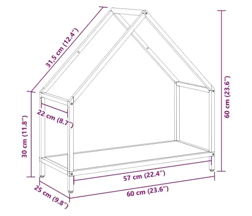 Küttepuurest Valge 60X25X60 Cm Külmvaltsitud Teras