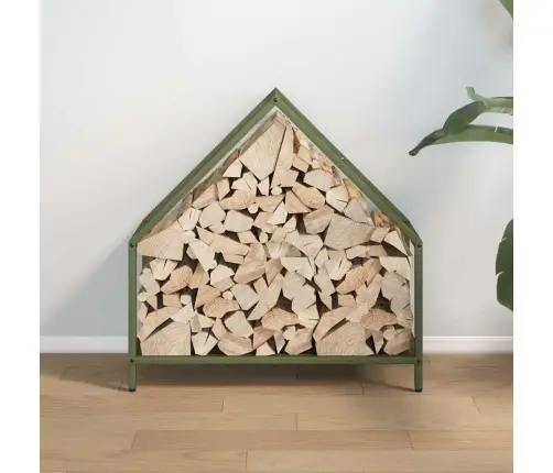 Küttepuurest Oliivroheline 60X25X60 Cm Külmvaltsitud Teras