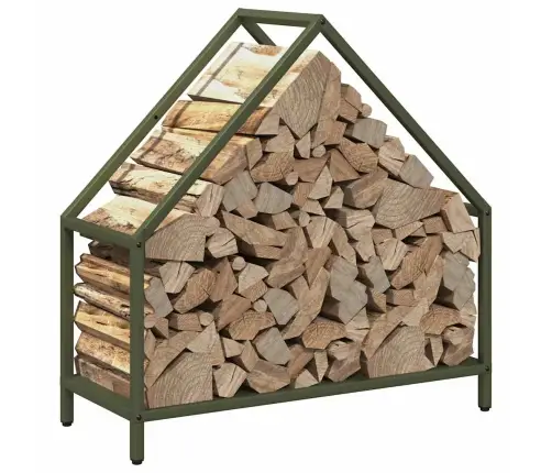 Küttepuurest Oliivroheline 60X25X60 Cm Külmvaltsitud Teras