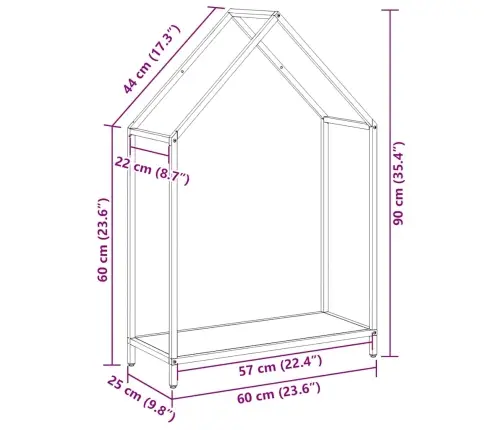 Malkas Plaukts Antracīts 60X25X90 Cm Auksti Velmēts Tērauds Vidaxl