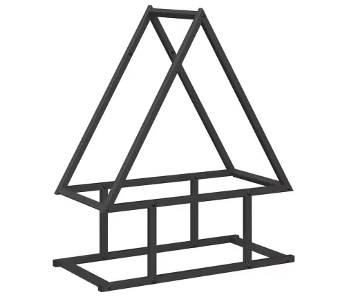 Malkas Plaukts, Melns, 50X25X60 Cm, Auksti Velmēts Tērauds Vidaxl