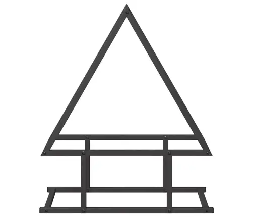 Malkas Plaukts, Melns, 50X25X60 Cm, Auksti Velmēts Tērauds Vidaxl