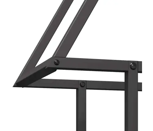 Malkas Plaukts, Melns, 50X25X60 Cm, Auksti Velmēts Tērauds Vidaxl