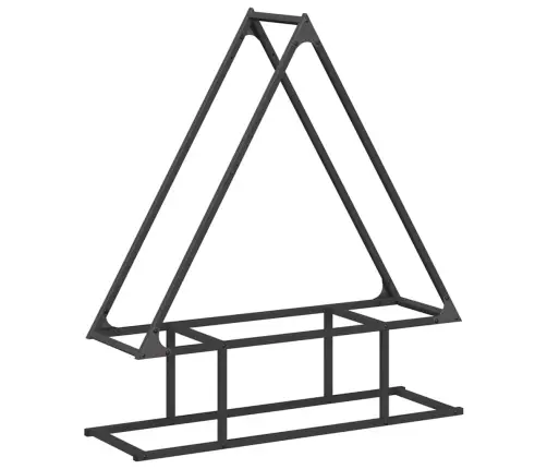 Küttepuurest Must 80X25X90 Cm Külmvaltsitud Teras