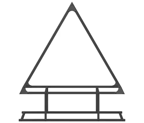 Küttepuurest Must 80X25X90 Cm Külmvaltsitud Teras