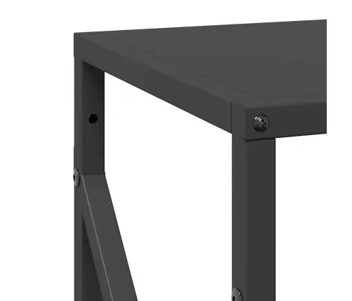 Malkas Plaukts Melns 34X25X100 Cm Auksti Velmēts Tērauds Vidaxl