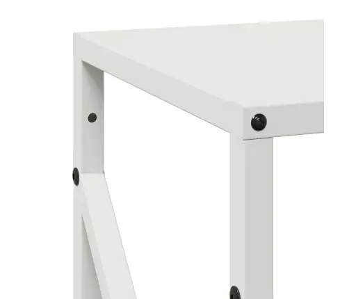 Malkas Plaukts Balts 34X25X100 Cm Auksti Velmēts Tērauds Vidaxl